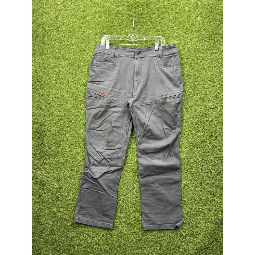 Brunt Costello Ripstop Pants Mens 34x30 Gray Nylon Stretch Workwear Outdoor